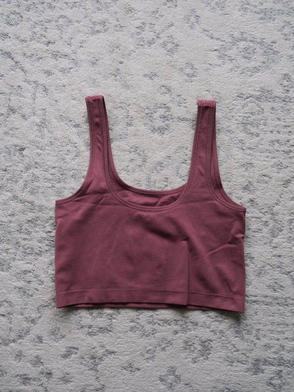 Athleta Mauve Cropped Tank Top